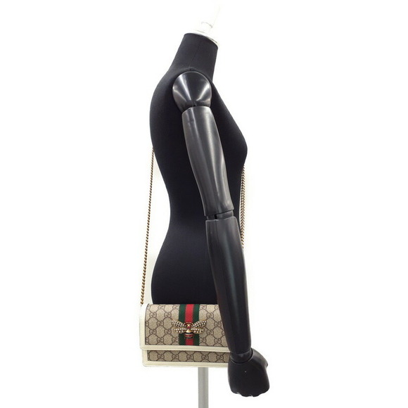 Gucci Queen Margaret Bee Chain Wallet - Picture 9 of 9